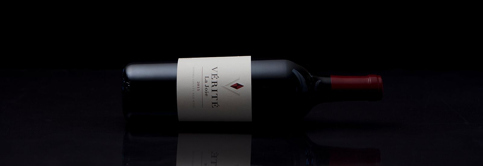 La Joie bottle laying on its side